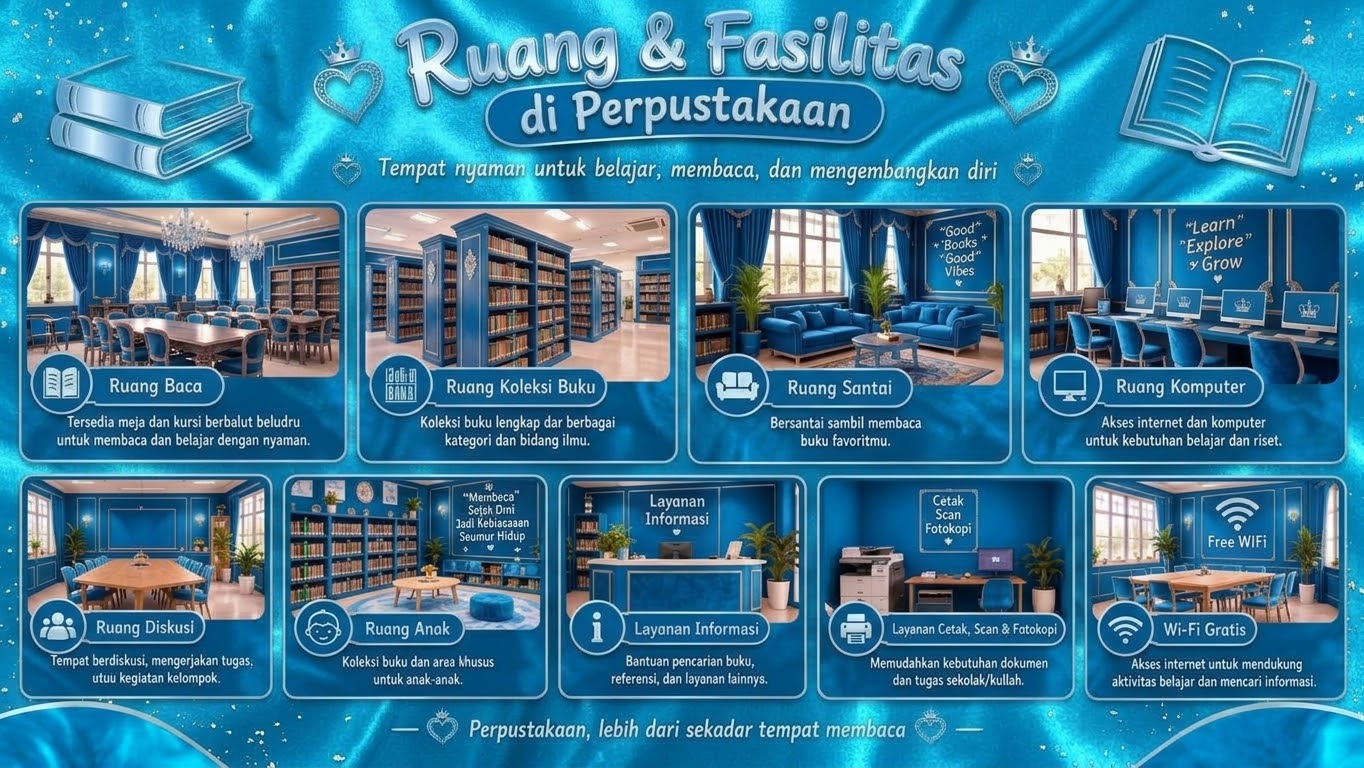 Ruang dan fasilitas perpustakaan
